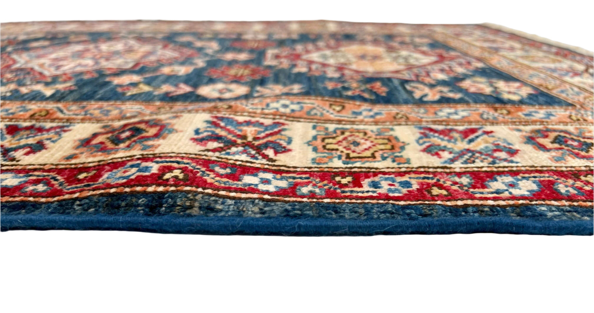 Super Kazak (2'08"x3'10") blue/ivory - Nuvé