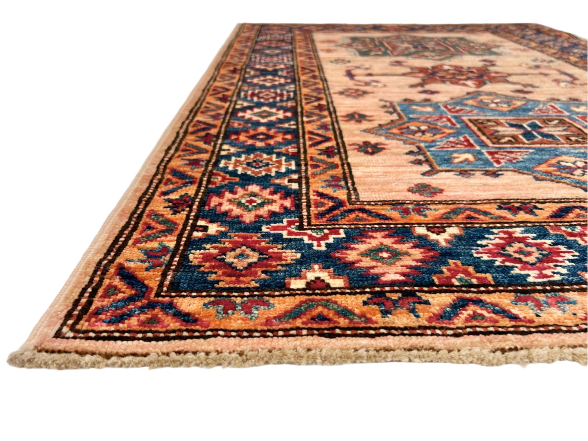 Super Kazak (2'10"x4'00") adobe/navy - Nuvé
