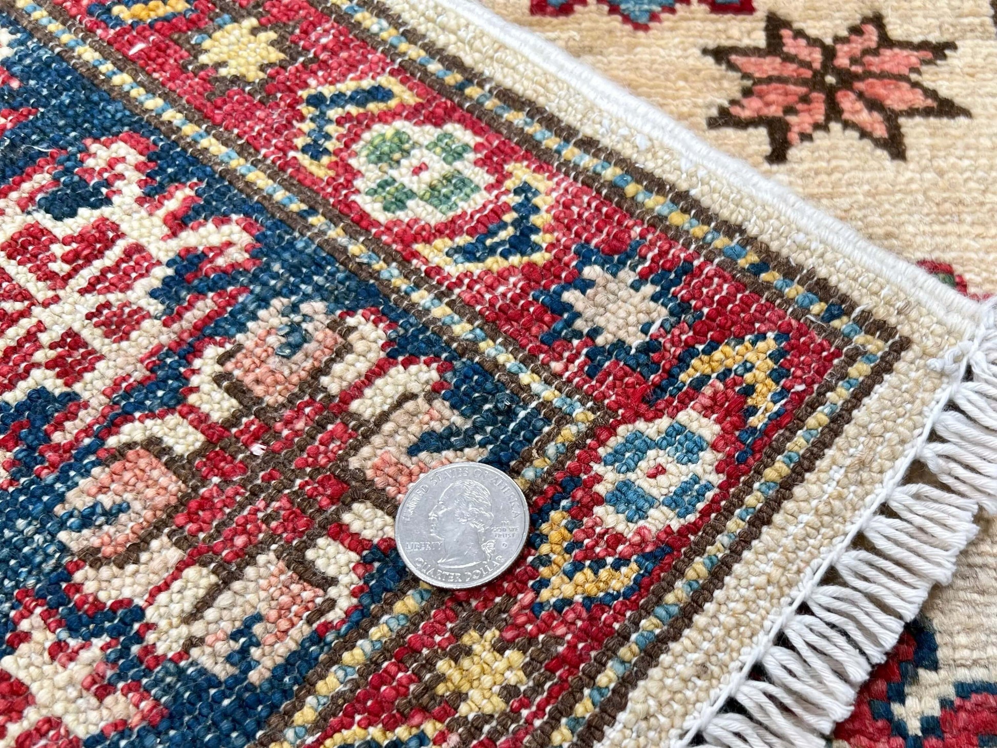 Super Kazak (2'08"x3'11") ivory/navy - Nuvé