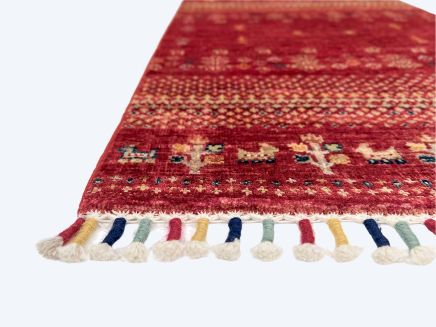 Afghan Gabbeh (1'11"x3'01") red - Nuvé