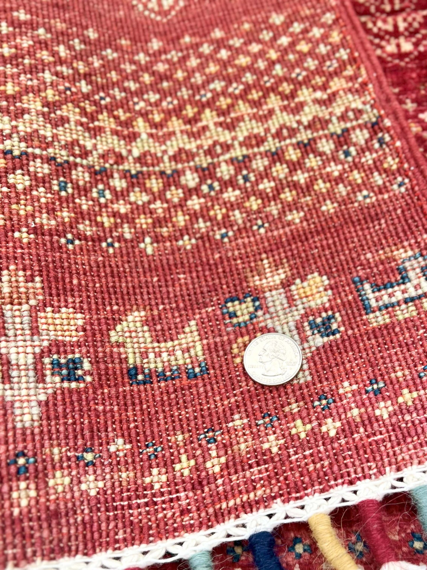 Afghan Gabbeh (1'11"x3'01") red - Nuvé