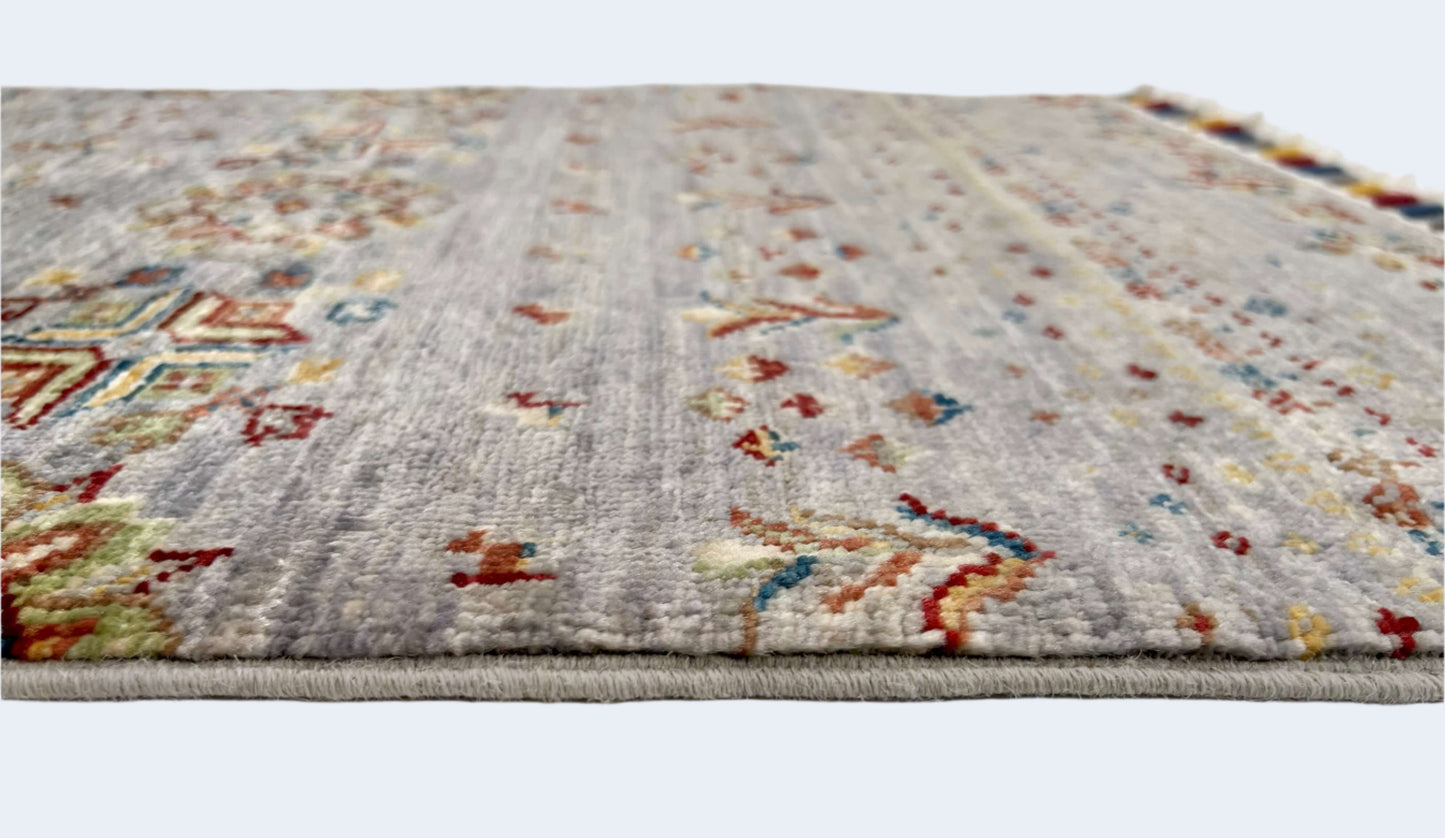Afghan Gabbeh (2'00"x2'07") light gray - Nuvé