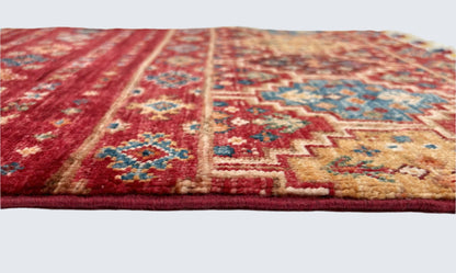 Afghan Khorjin (2'00"x3'03") red - Nuvé