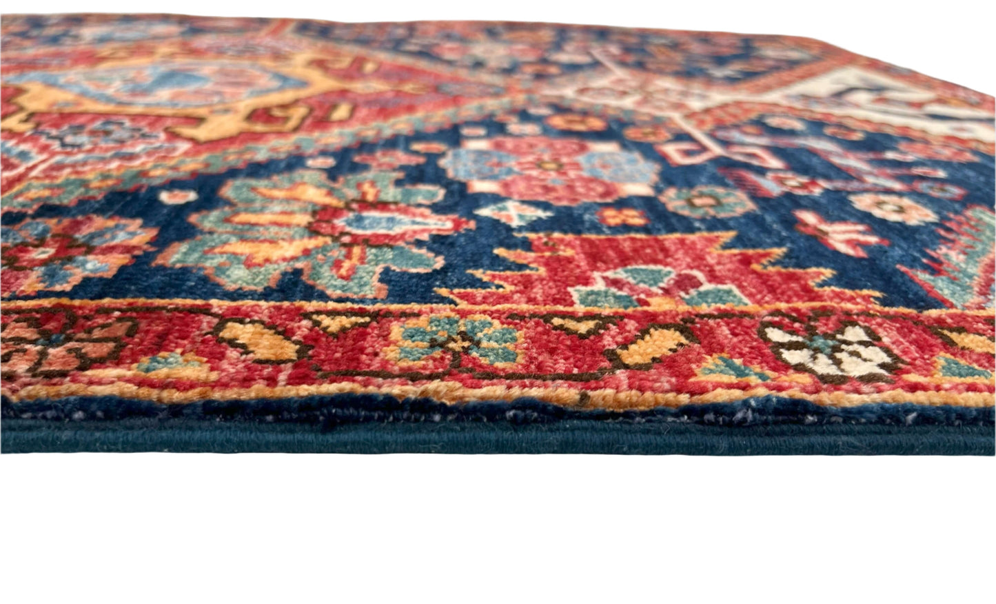 Afghan Qashqai (2'08"x3'10") blue/red - Nuvé
