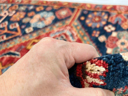 Afghan Qashqai (2'08"x3'10") blue/red - Nuvé