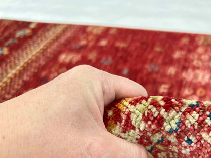 Afghan Gabbeh (2'07"x3'10") red - Nuvé