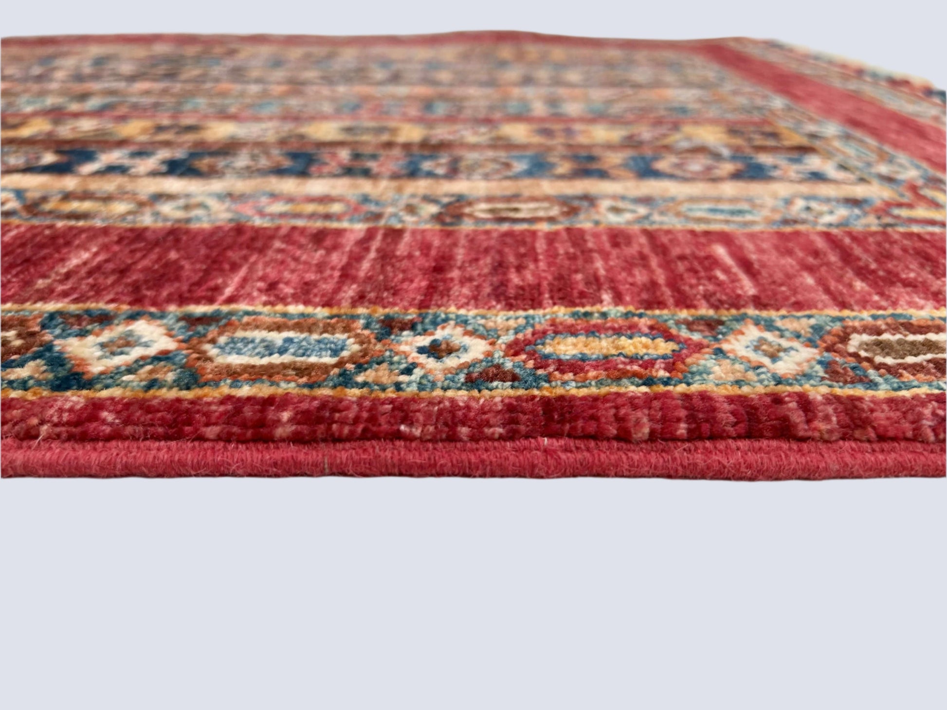 Afghan Shawl (2'09"x4'03") red/multicolor - Nuvé