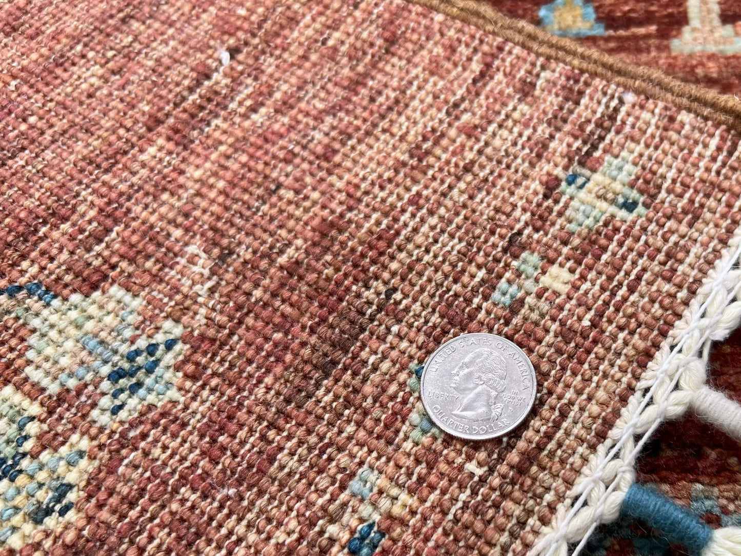 Afghan Gabbeh (2'08"x3'08") brown/teal - Nuvé