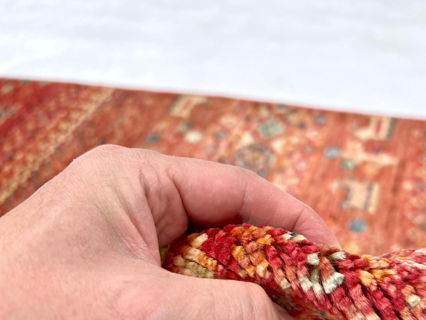 Afghan Khorjin-Gabbeh (2'06"x4'02") rust/red - Nuvé