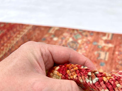 Afghan Khorjin-Gabbeh (2'06"x4'02") rust/red - Nuvé