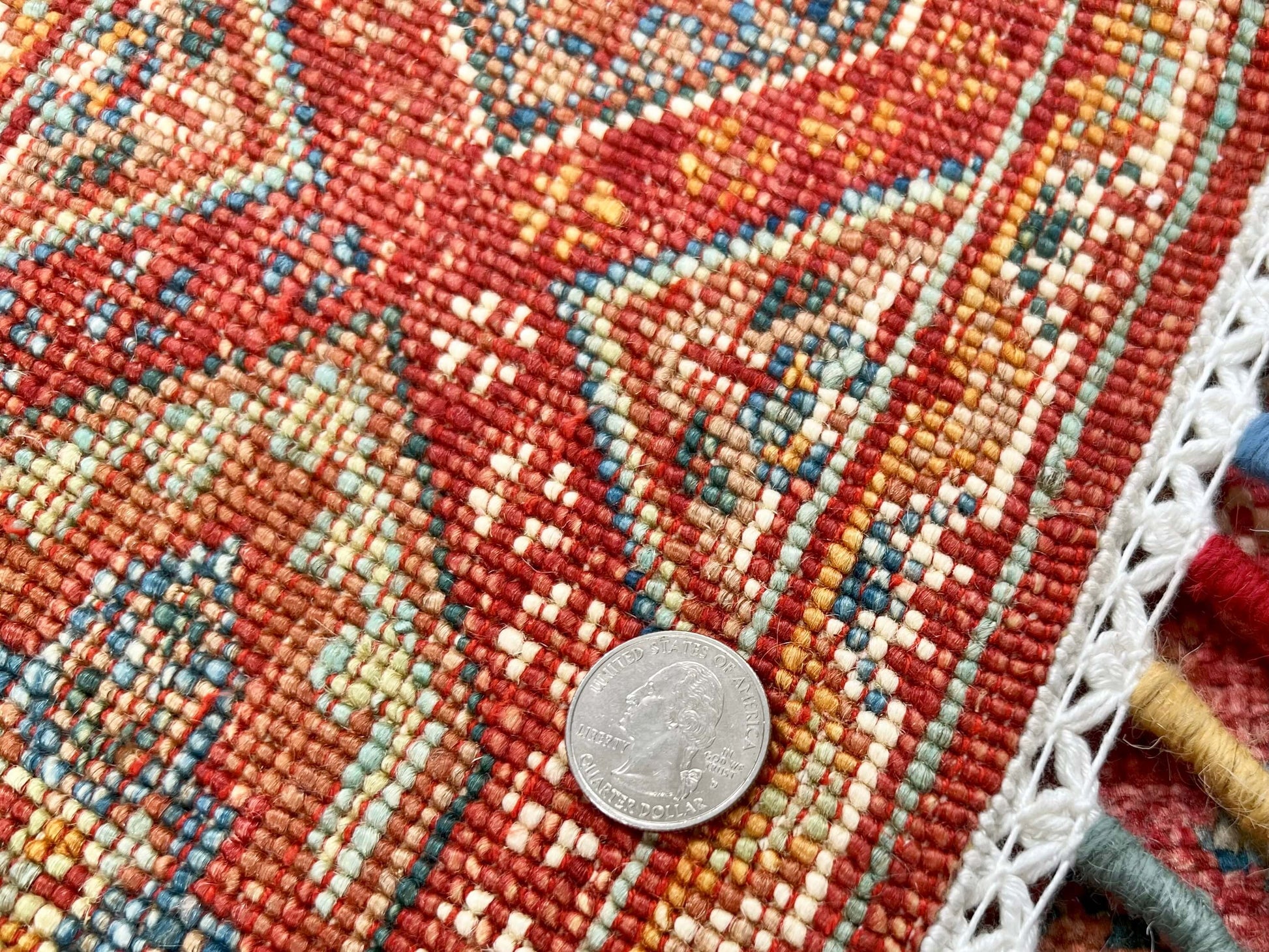 Afghan Khorjin-Gabbeh (2'06"x4'02") rust/red - Nuvé