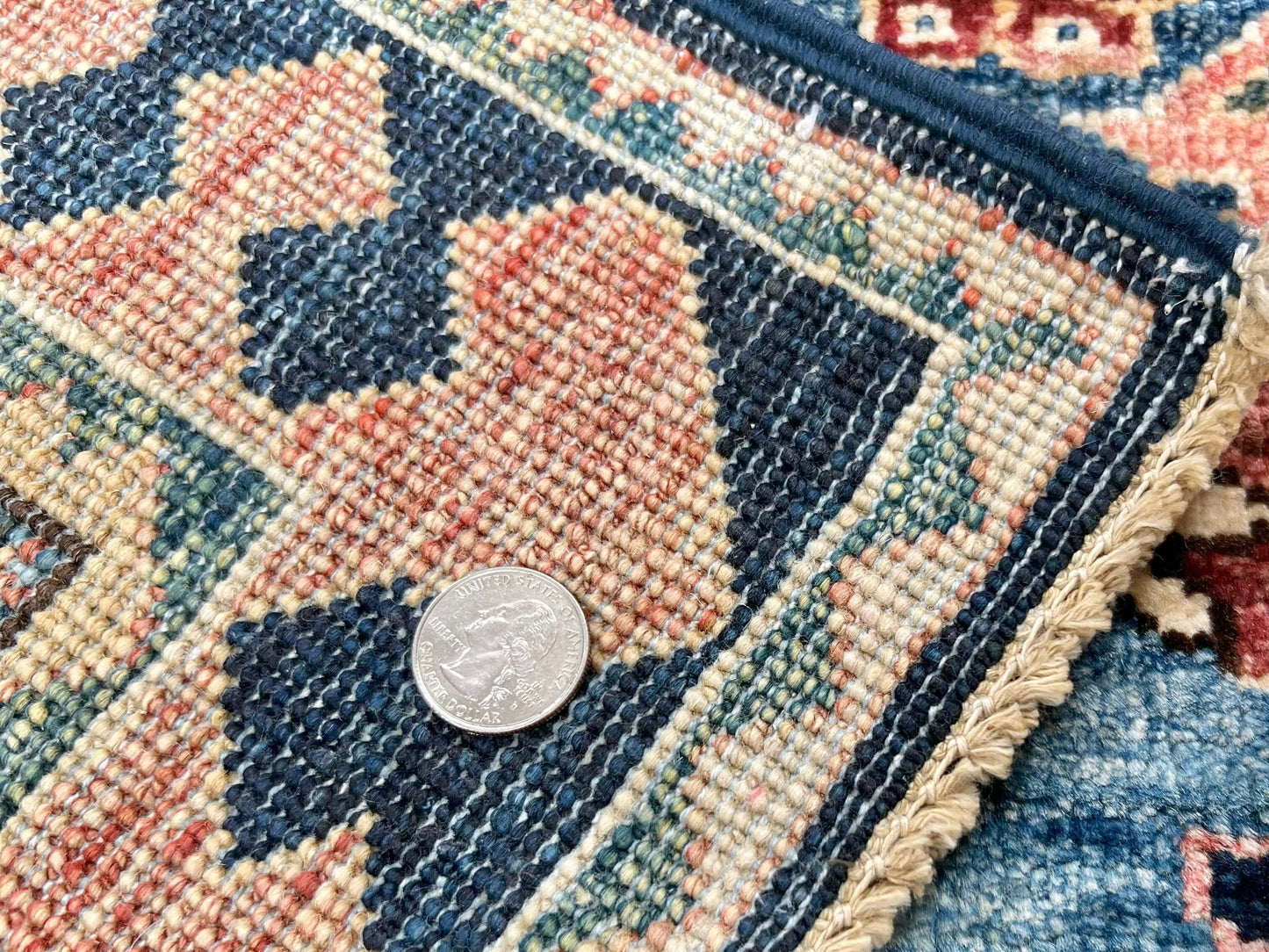 Afghan Ariana (2'09"x3'10") blue/navy - Nuvé