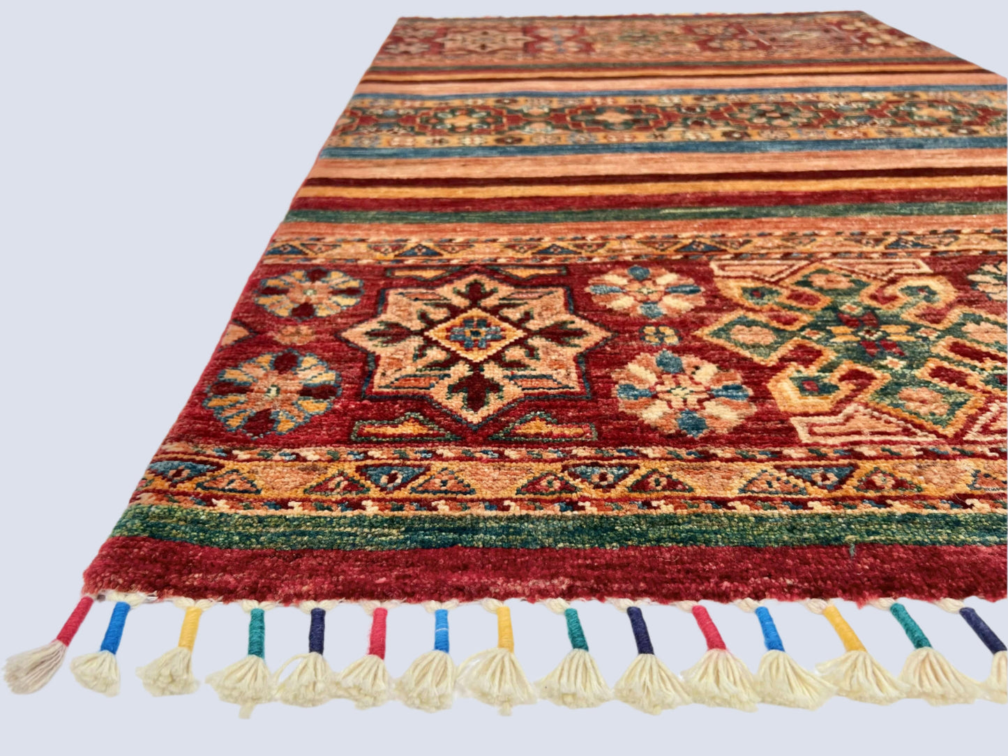 Afghan Khorjin (2'09"x4'02") red/multicolor - Nuvé