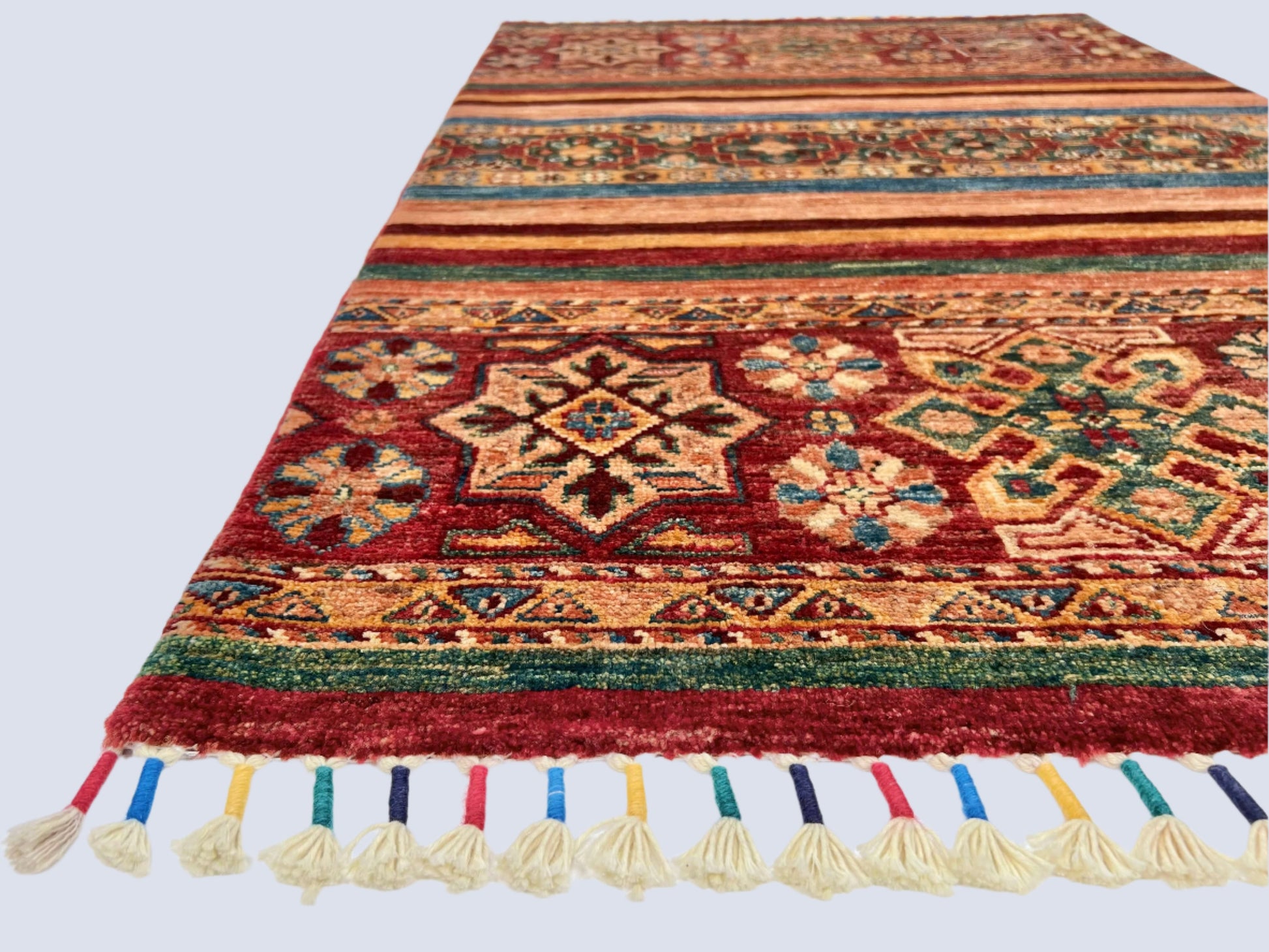 Afghan Khorjin (2'09"x4'02") red/multicolor - Nuvé