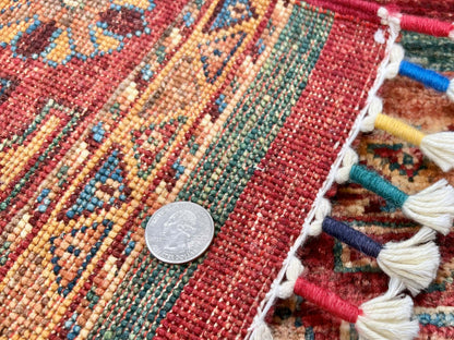 Afghan Khorjin (2'09"x4'02") red/multicolor - Nuvé