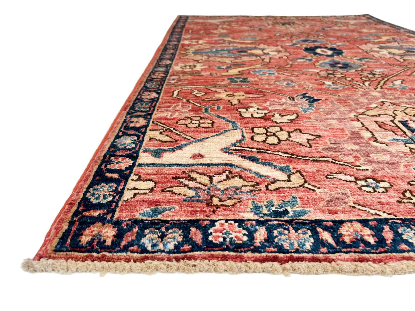 Afghan Ariana (3'00"x4'10") lt.red/navy - Nuvé