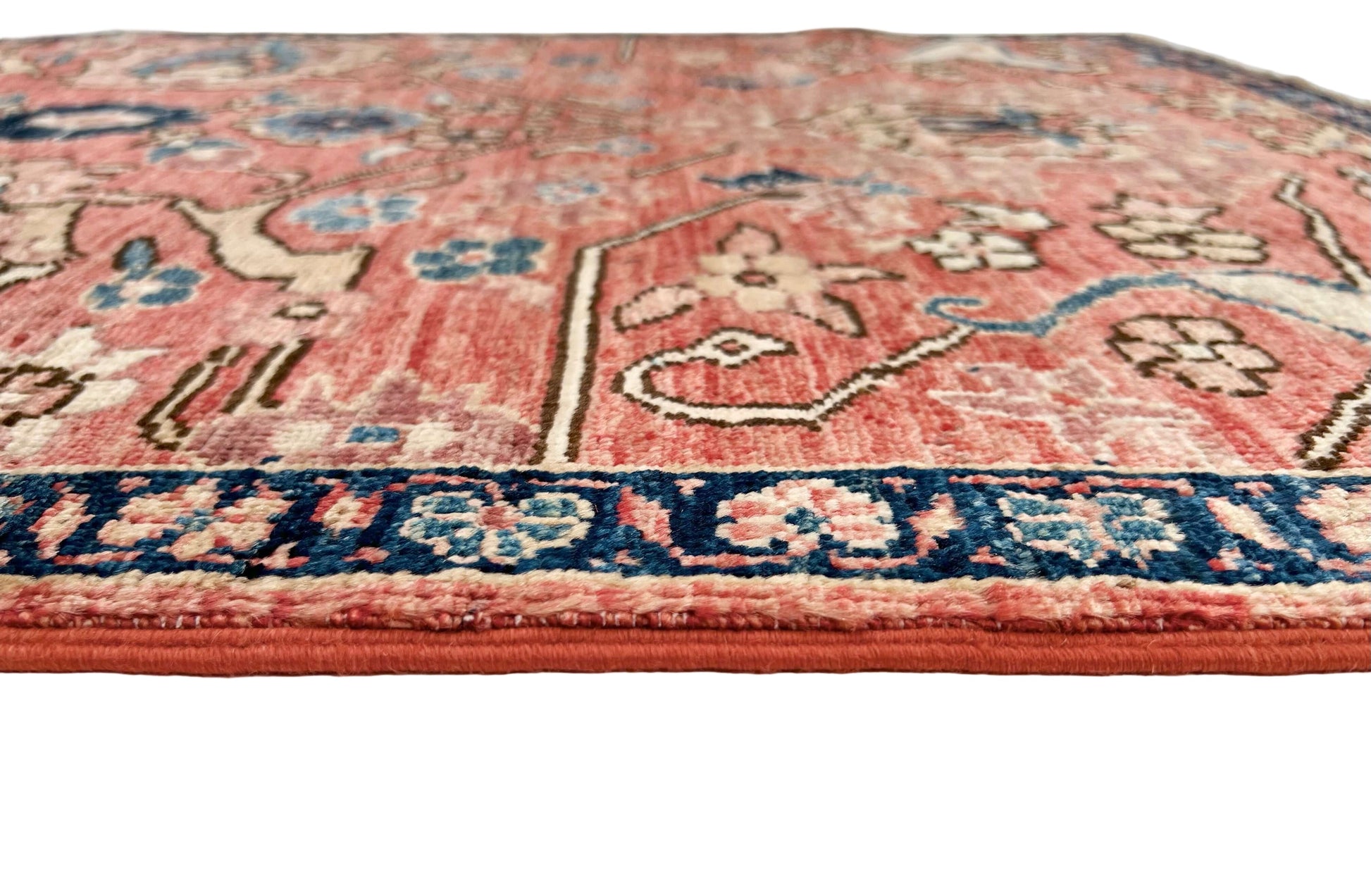 Afghan Ariana (3'00"x4'10") lt.red/navy - Nuvé