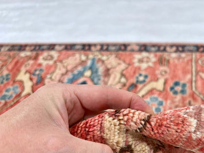 Afghan Ariana (3'00"x4'10") lt.red/navy - Nuvé