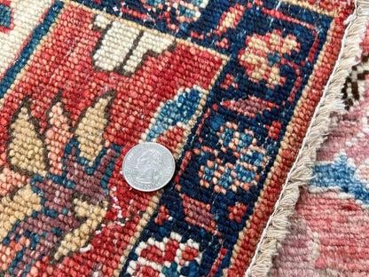 Afghan Ariana (3'00"x4'10") lt.red/navy - Nuvé