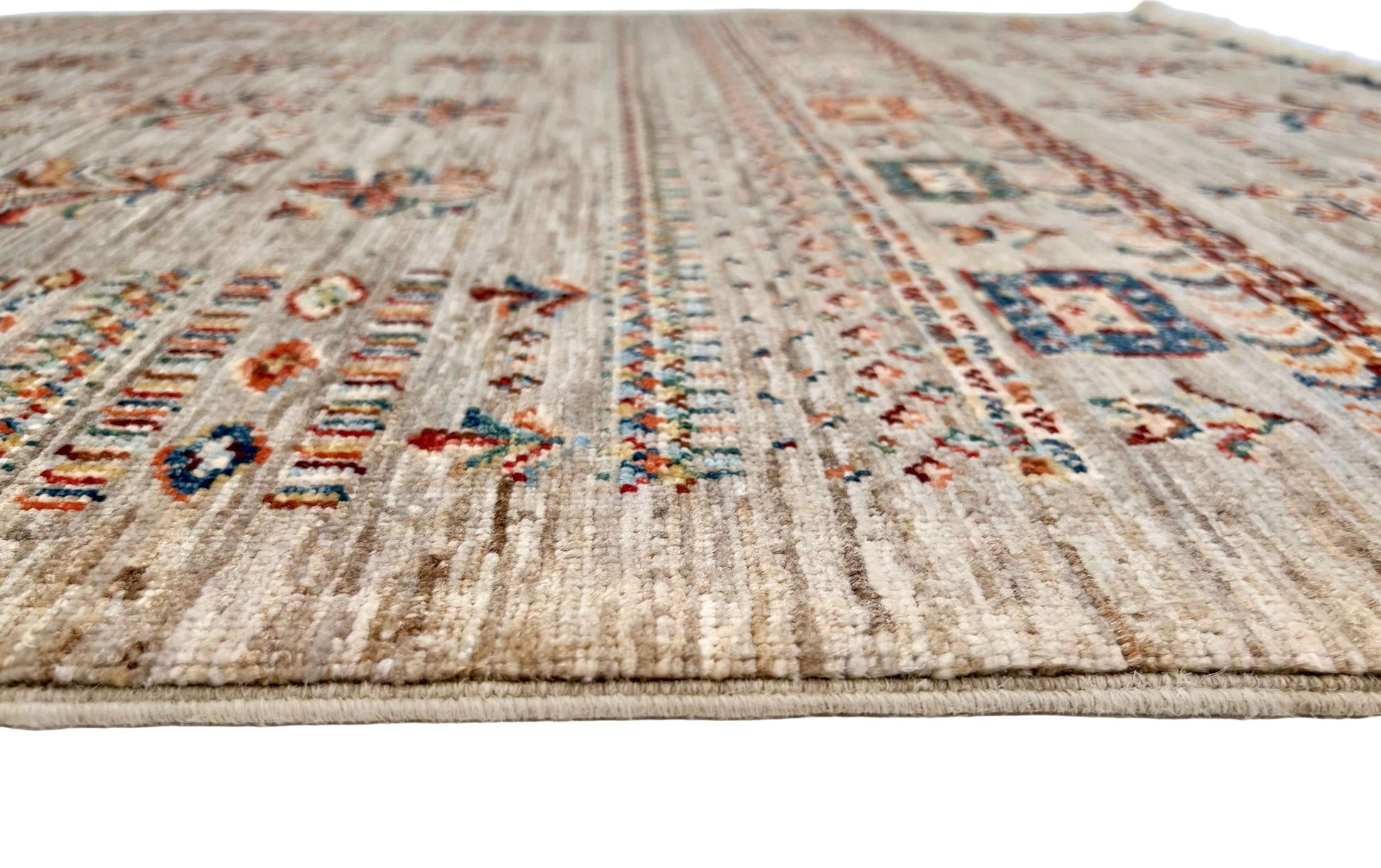 Afghan Khorjin (3'04"x5'00") silver/multicolor - Nuvé