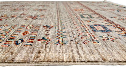 Afghan Khorjin (3'04"x5'00") silver/multicolor - Nuvé
