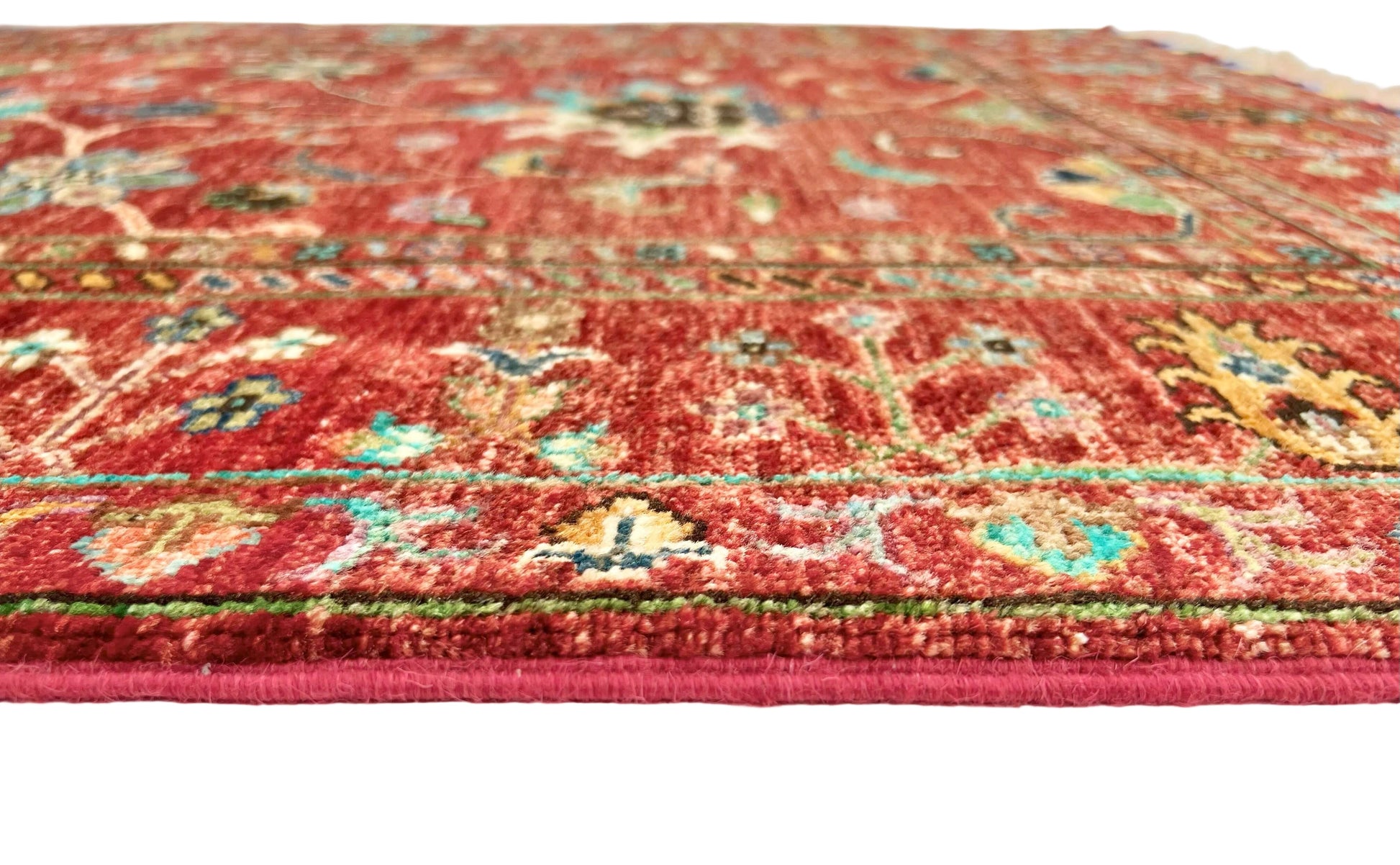 Afghan Aryana (3'04"x5'00") red/turquoise - Nuvé