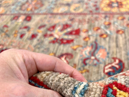 Afghan Khorjin - Suzani (3'02"x5'00") camel/red - Nuvé