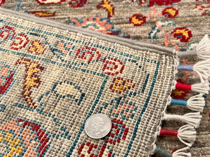 Afghan Khorjin - Suzani (3'02"x5'00") camel/red - Nuvé