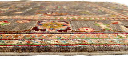 Afghan Khorjin (3'05"x4'10") brown/multicolor - Nuvé