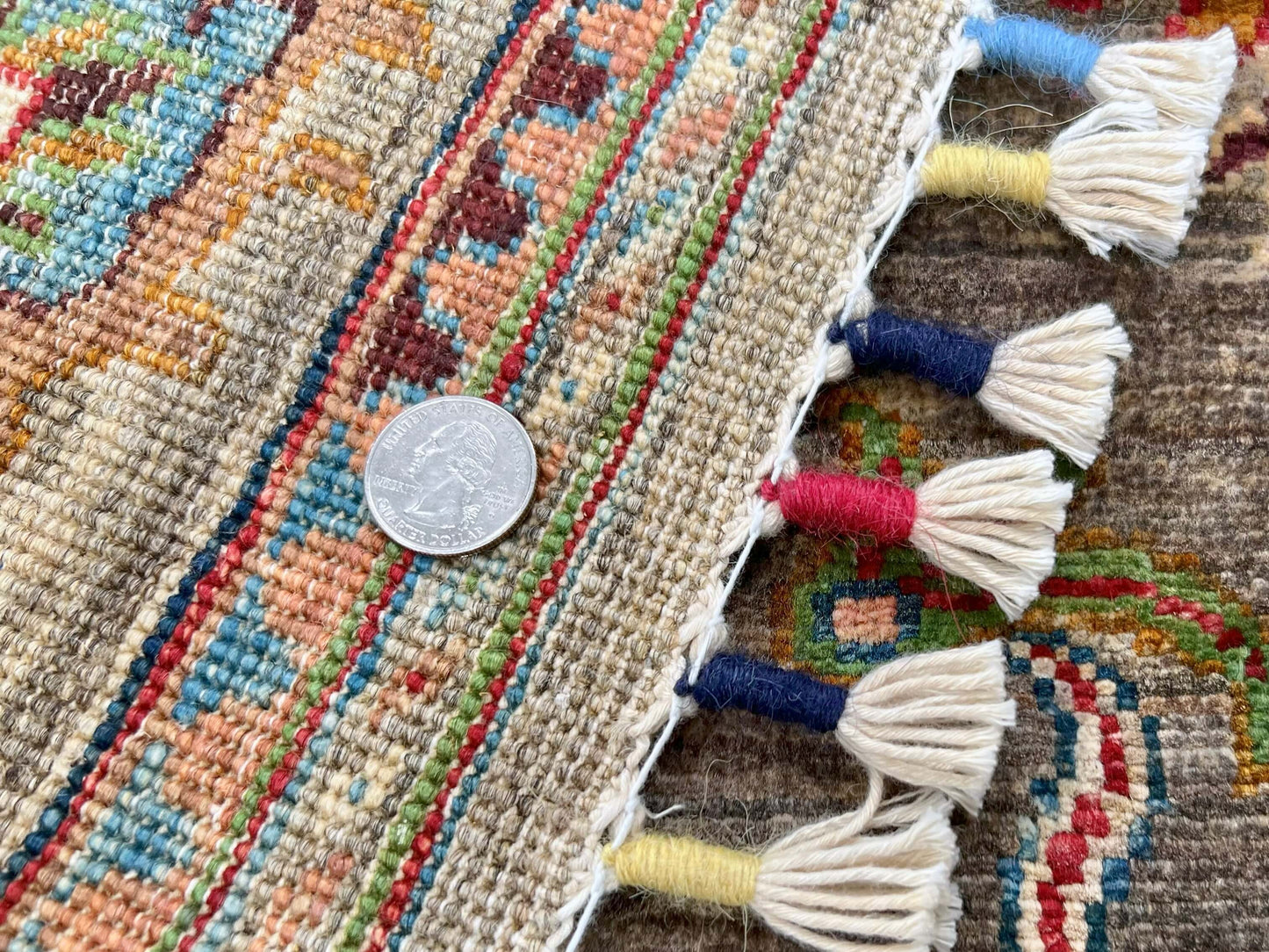 Afghan Khorjin (3'05"x4'10") brown/multicolor - Nuvé