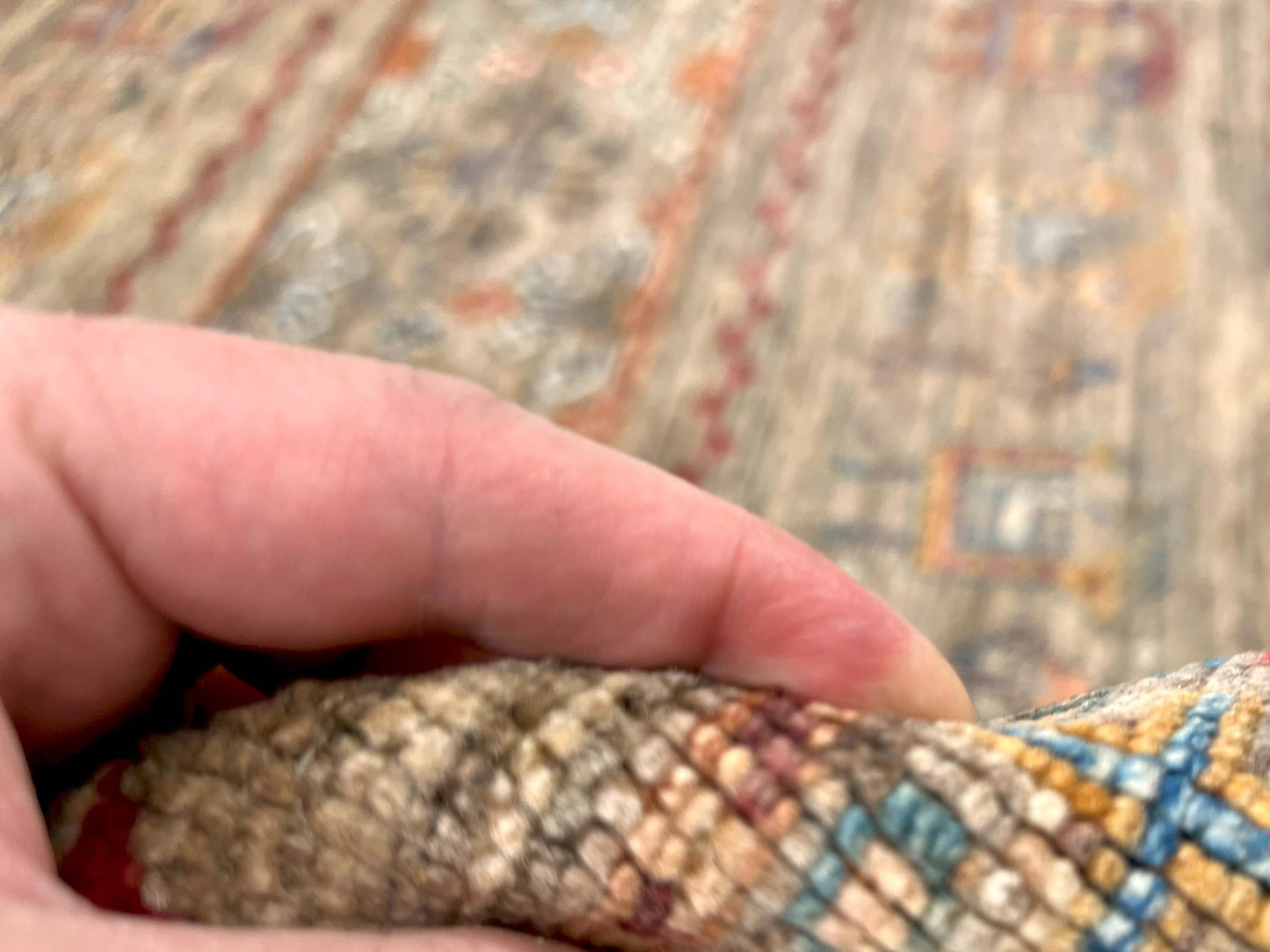 Afghan Khorjin (3'02"x4'08") camel/multicolor - Nuvé