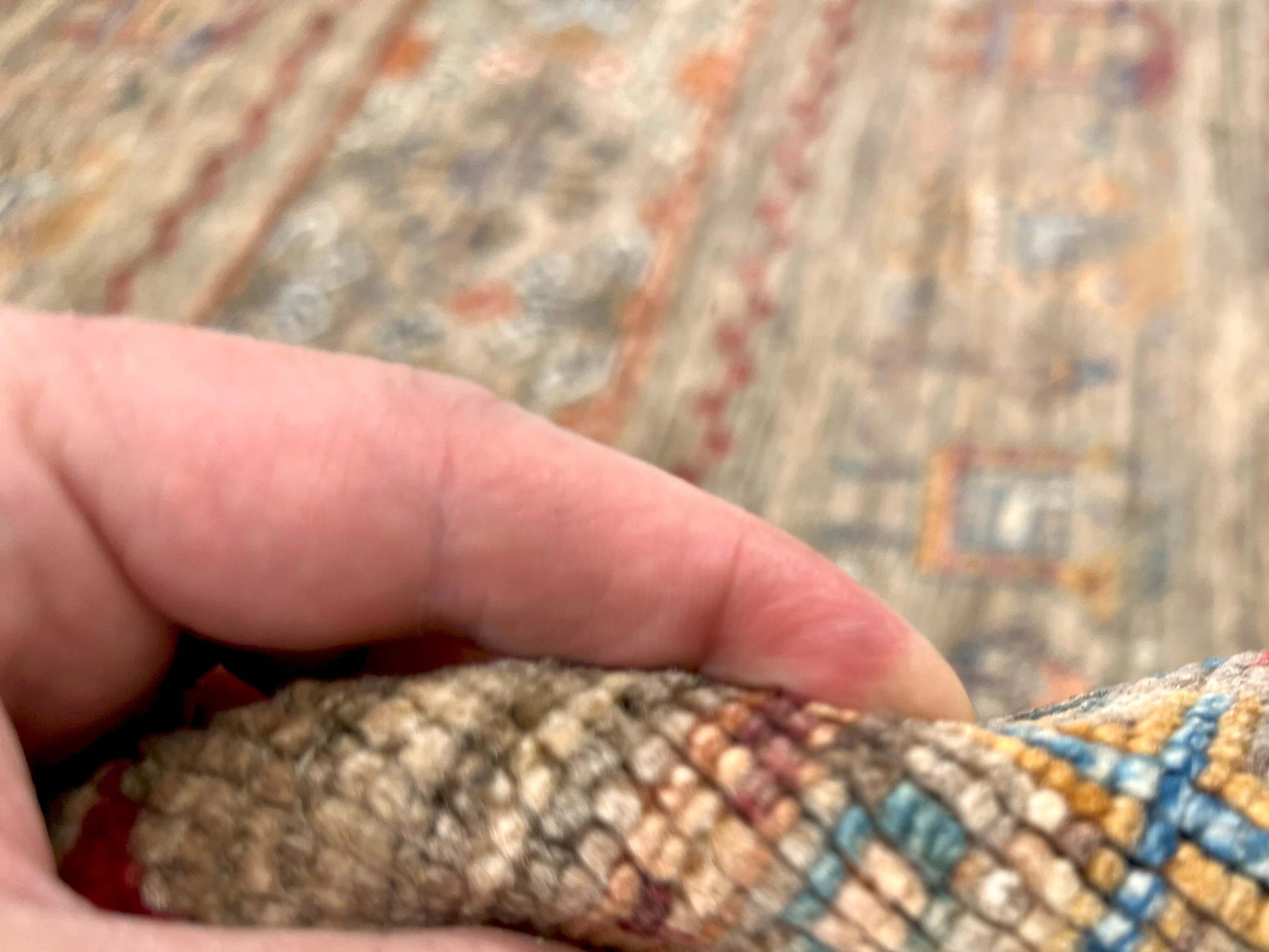 Afghan Khorjin (3'02"x4'08") camel/multicolor - Nuvé