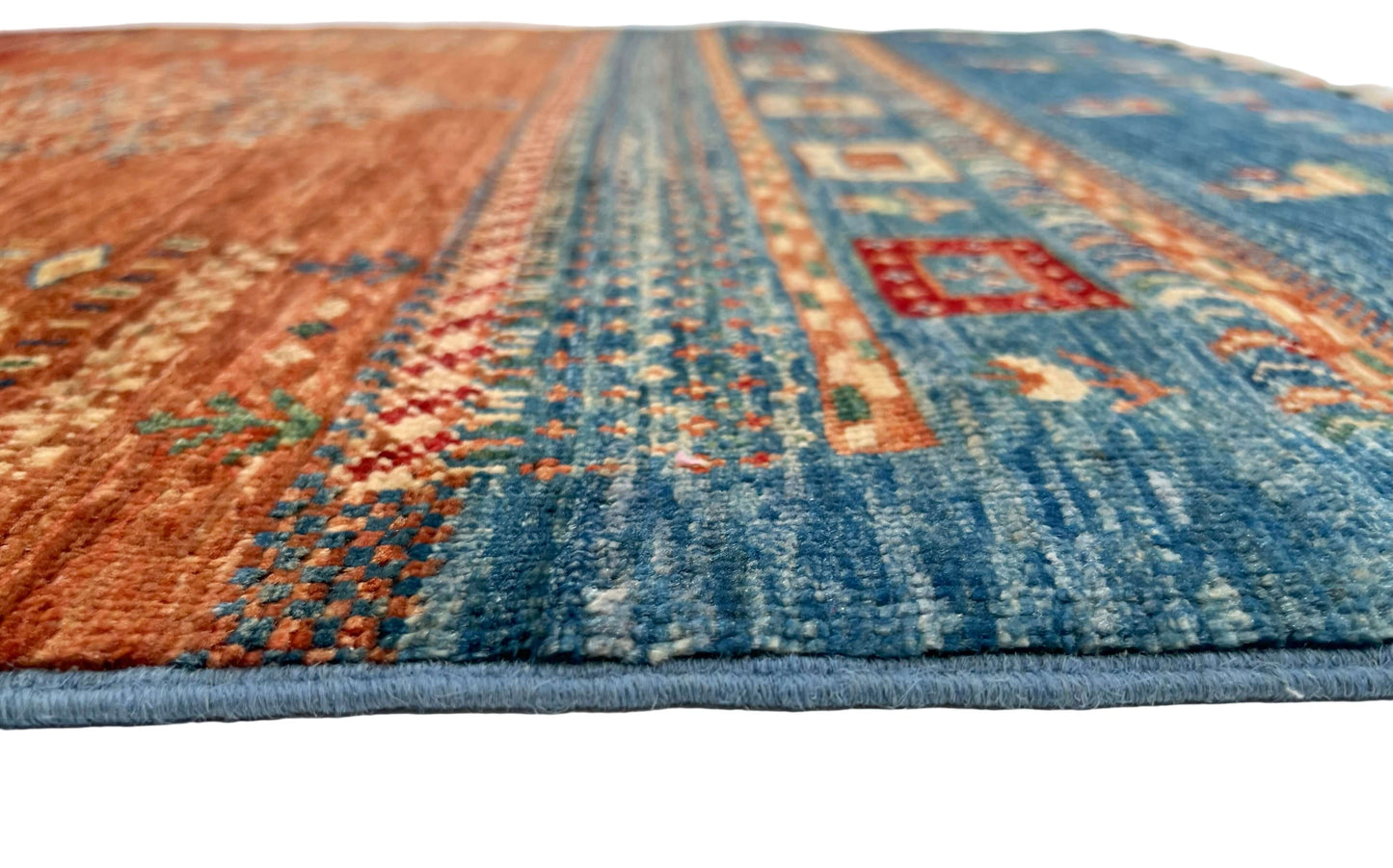 Afghan Tree of Life Gabbeh (3'04"x5'00") rust/blue - Nuvé