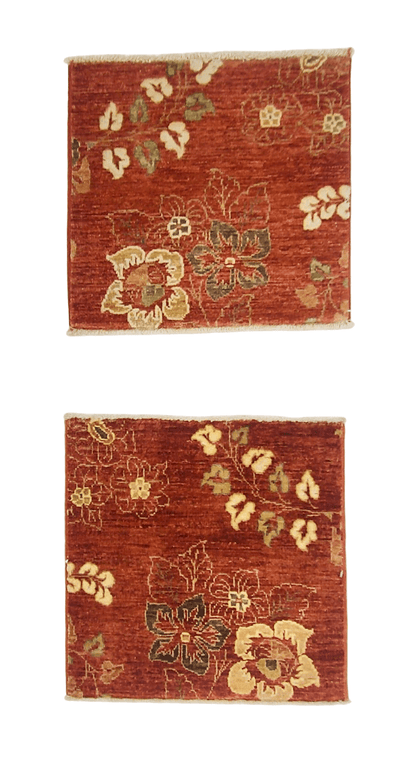 Vegetable-Dye with Silk Accents (18" square) rust - Nuvé