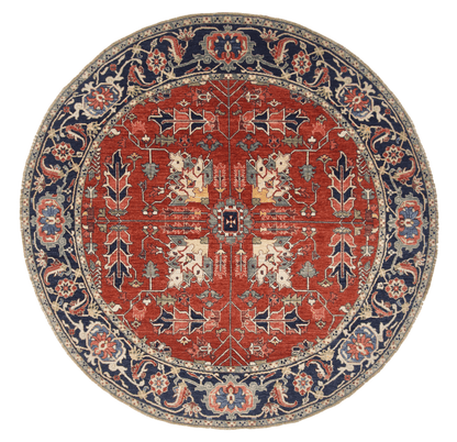Afghan Heriz (7'00" Round) - Nuvé