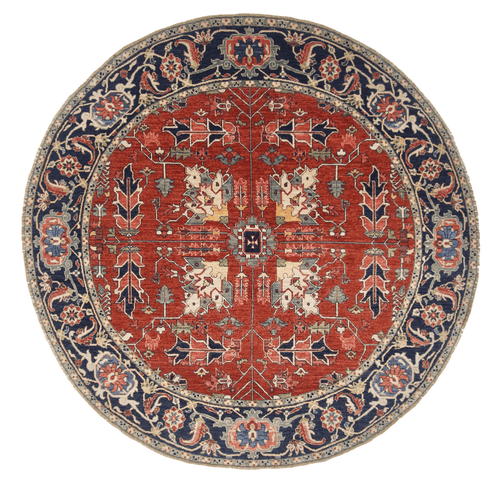 Afghan Heriz (7'00" Round) - Nuvé