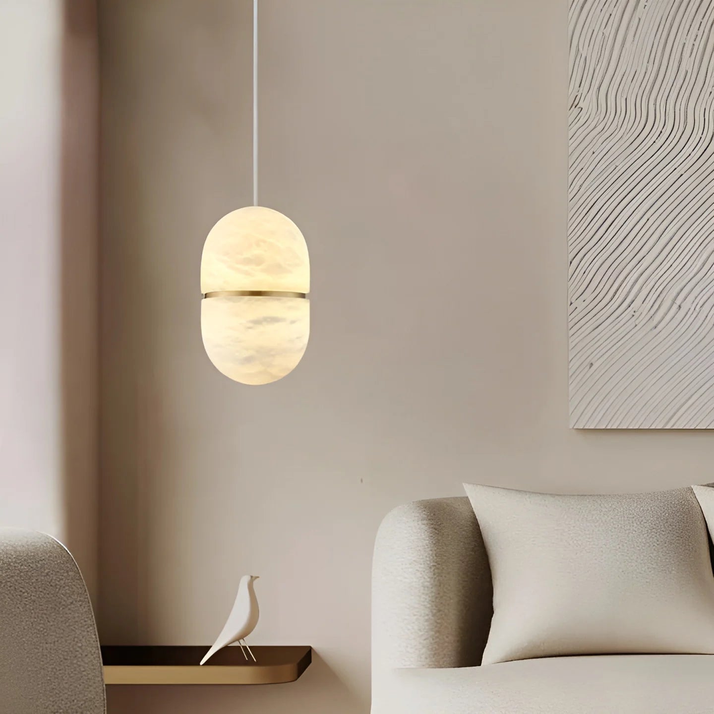 YUM Alabaster Pendant Light - Nuvé