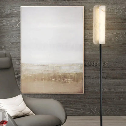 Alabaster Years Black Floor Lamp - Nuvé