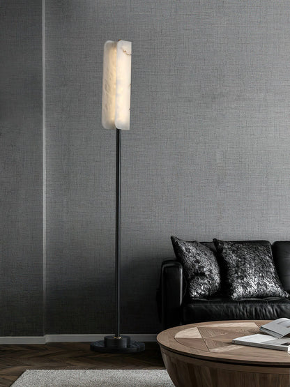 Alabaster Years Black Floor Lamp - Nuvé