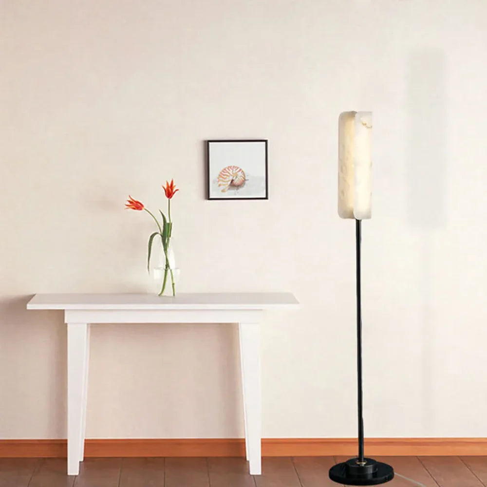 Alabaster Years Black Floor Lamp - Nuvé