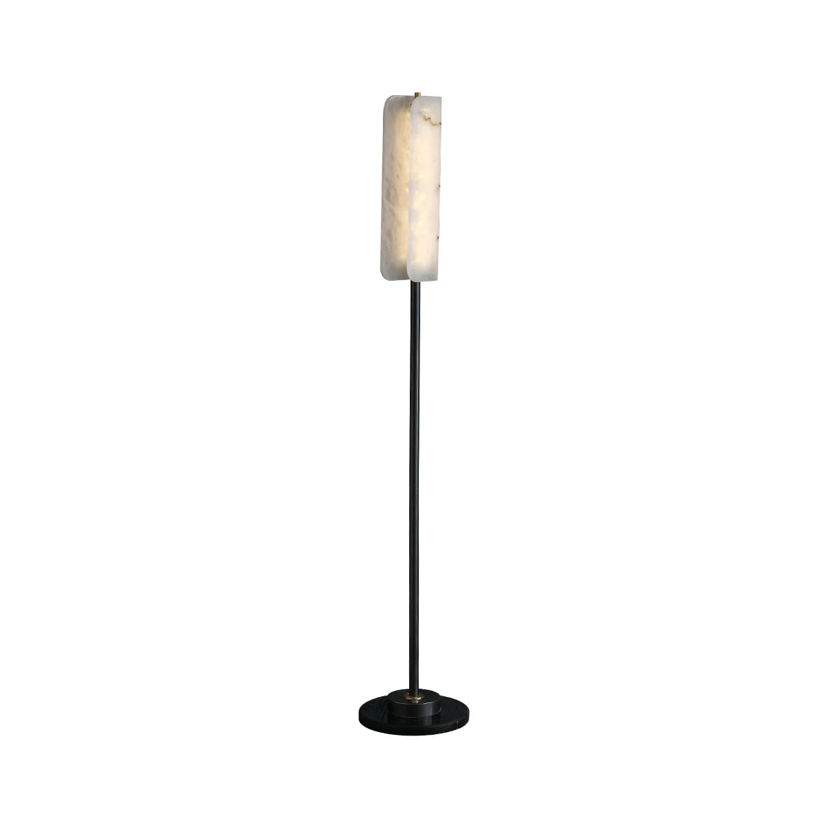 Alabaster Years Black Floor Lamp - Nuvé