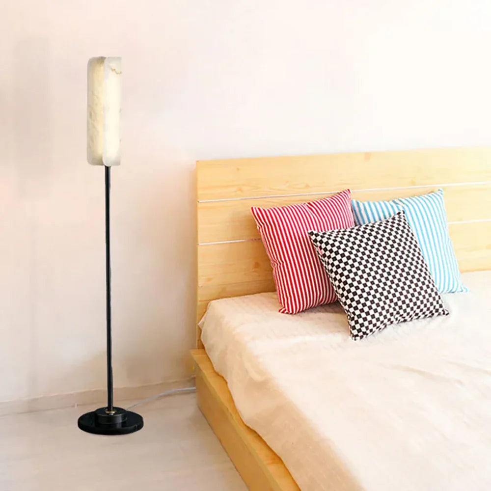 Alabaster Years Black Floor Lamp - Nuvé