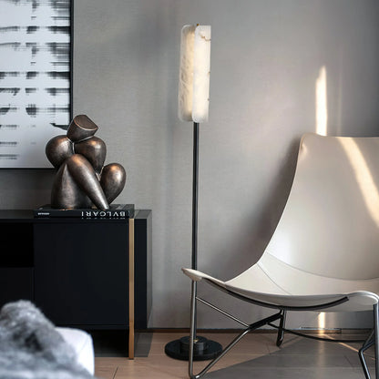 Alabaster Years Black Floor Lamp - Nuvé