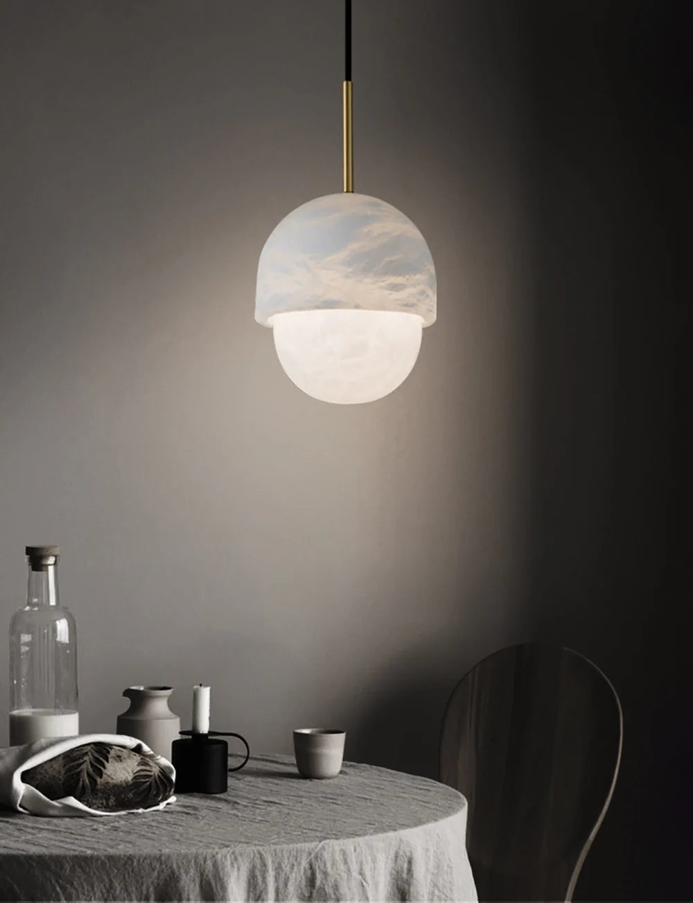Modern Alabaster Yoko Pendant Lamp - Nuvé