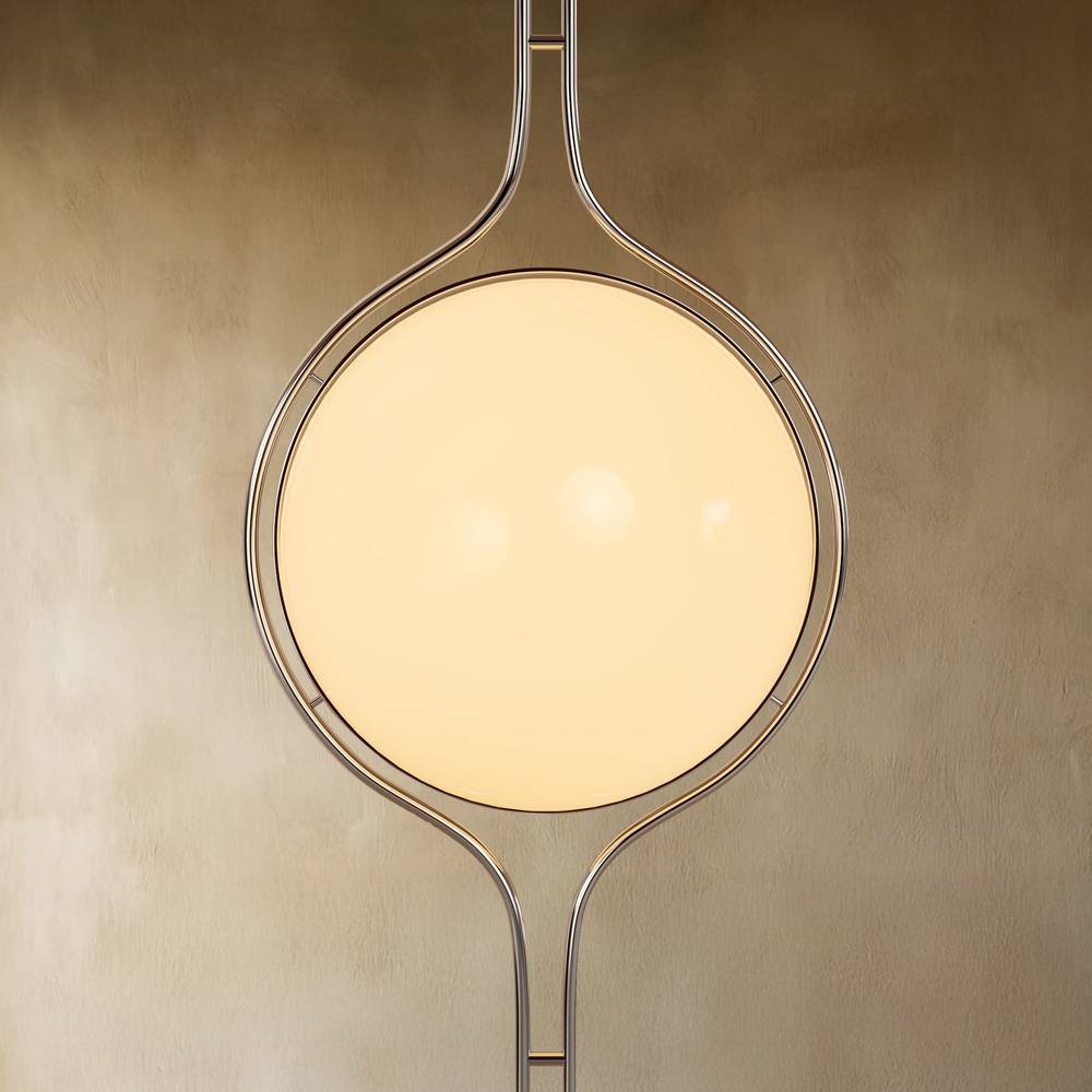 Modern Zuru Floor to Ceiling Lamp from Residence Supply, featuring a sleek design and tall standing structure for stylish lighting.