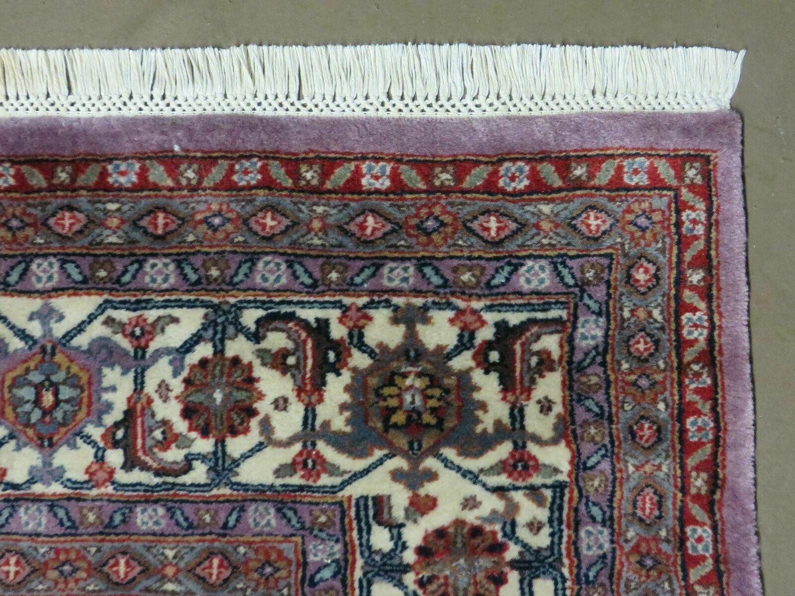8' X 10' Vintage Fine Handmade India Wool Rug Hand Knotted Carpet Detailed Nice - Nuvé