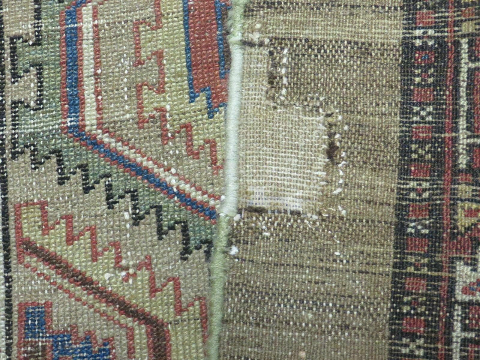 3'4" X 12' Antique Hand Made Turkish Wool Rug Runner Carpet Camel Hair Nice - Nuvé