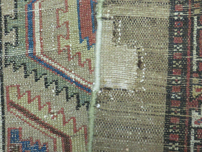 3'4" X 12' Antique Hand Made Turkish Wool Rug Runner Carpet Camel Hair Nice - Nuvé