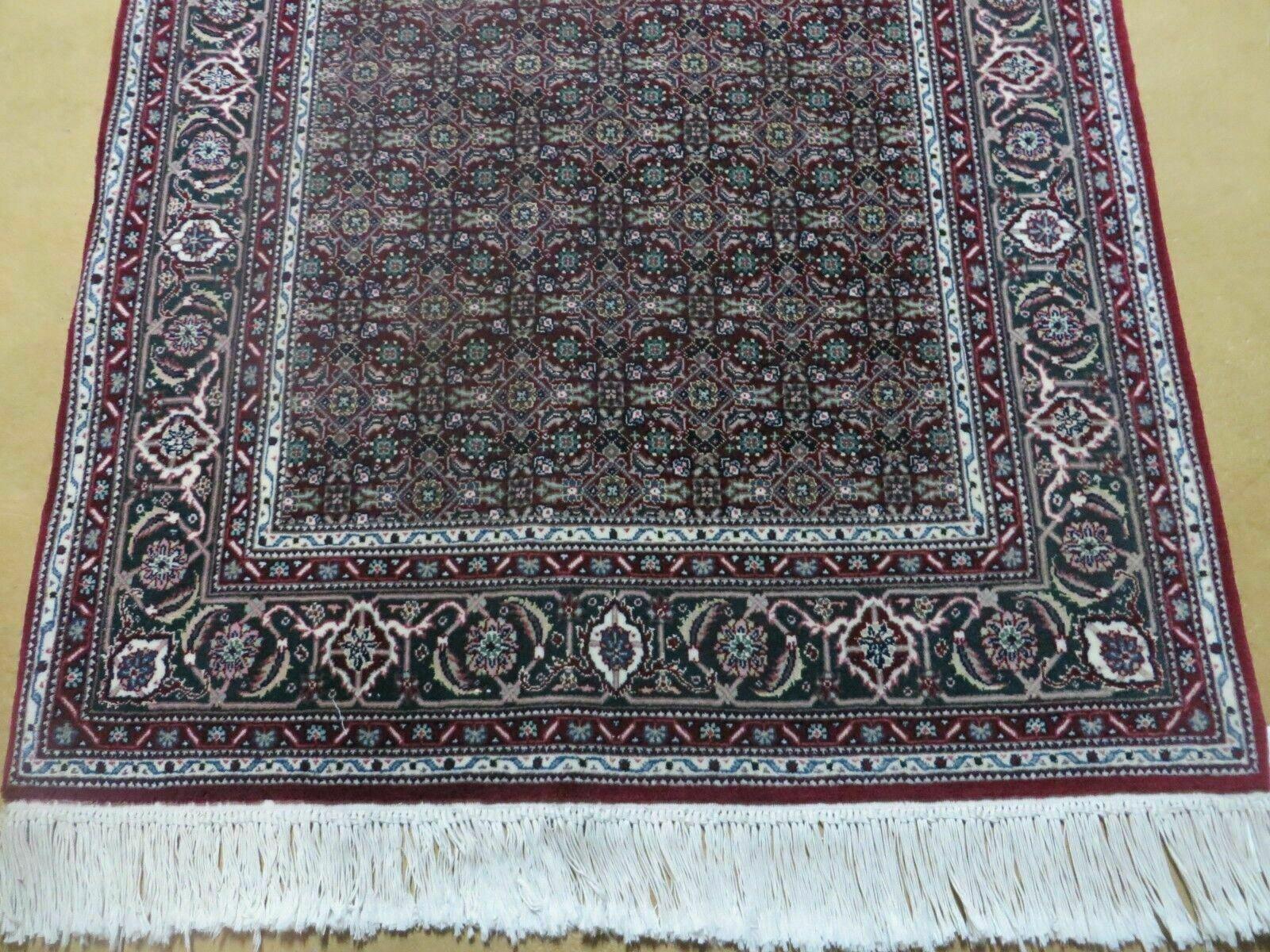 3' X 5' Vintage Fine Handmade Indian Amritsar Wool Silk Rug Nice - Nuvé