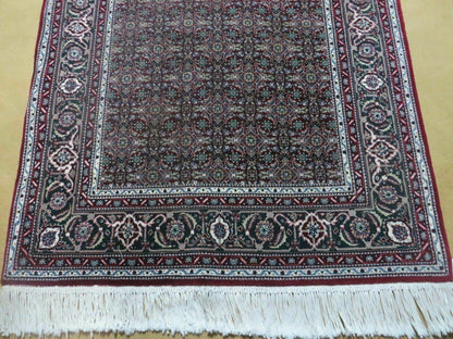 3' X 5' Vintage Fine Handmade Indian Amritsar Wool Silk Rug Nice - Nuvé